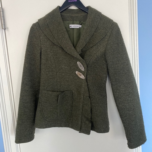 FINAL PRICE: French (Heteroclite) boiled wool jacket, sz38 (6) - Picture 1 of 3